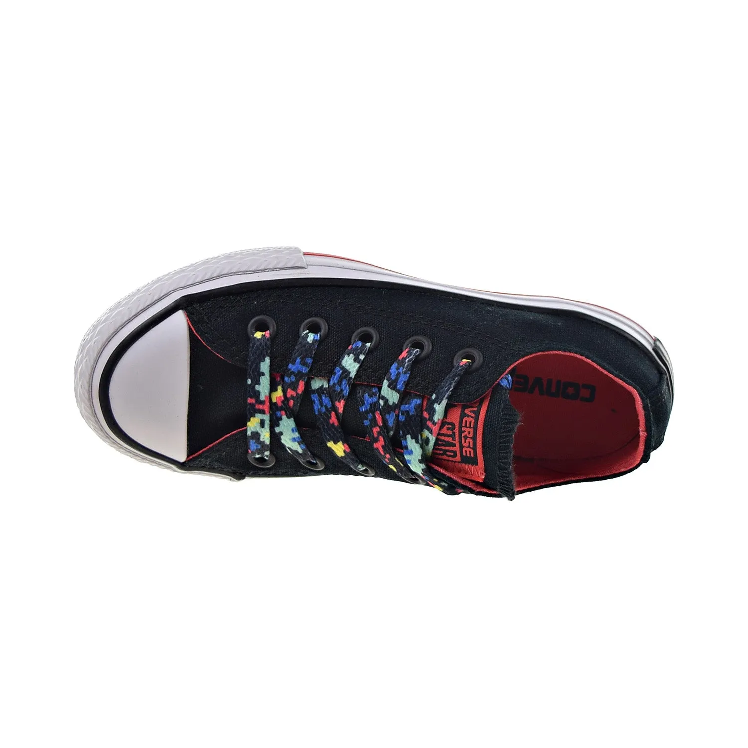 Converse Chuck Taylor All Star Ox Kids' Shoes Black-Ultra Red-White