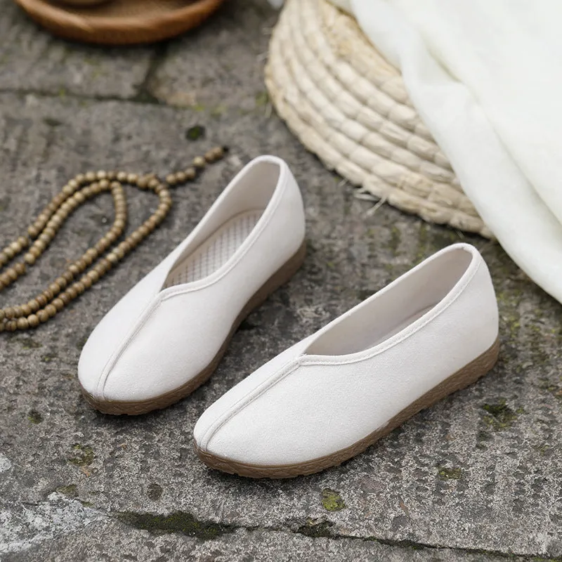 Cool Beijing Cloth Pumps Cotton Round Canvas Shoes