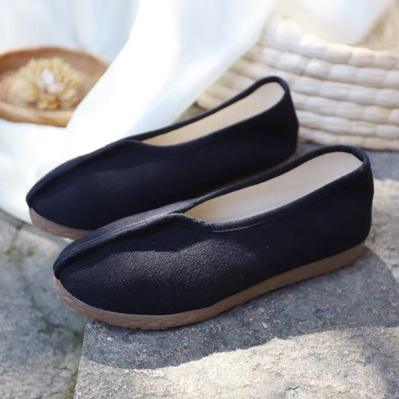 Cool Beijing Cloth Pumps Cotton Round Canvas Shoes