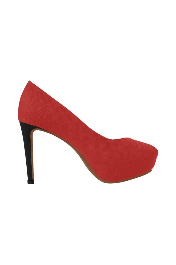 Crimson Red Women's High Heels