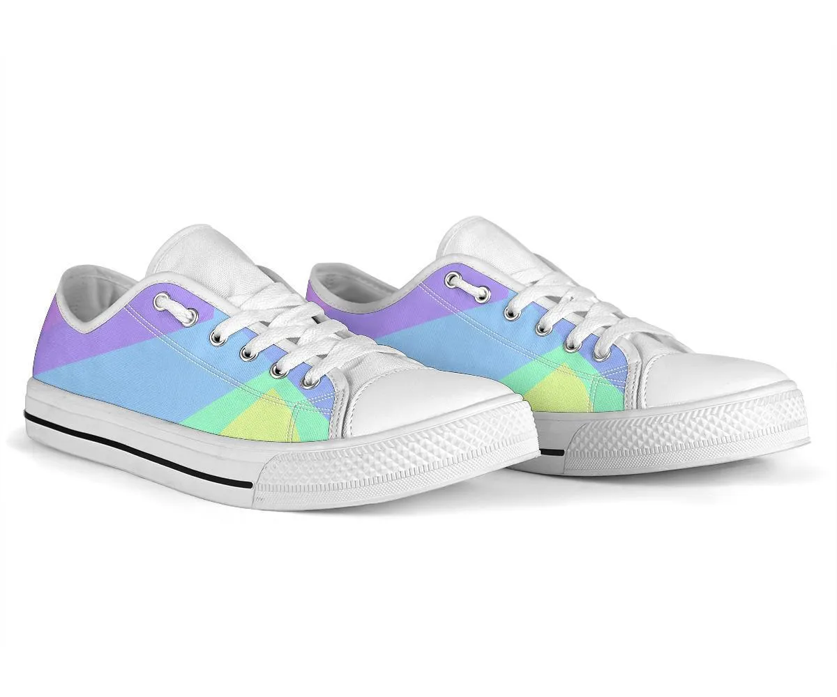 Custom Sneakers - Pastel Blocks (White)