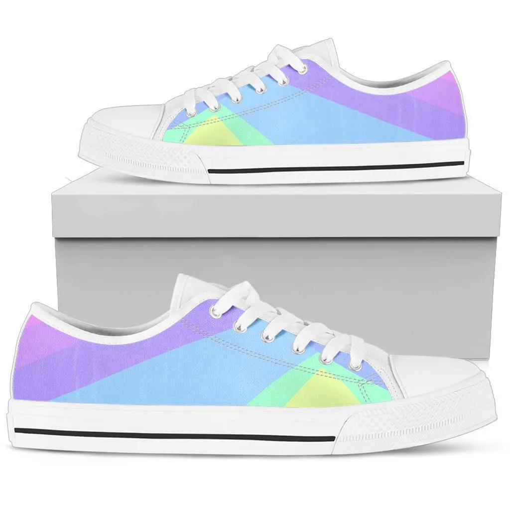 Custom Sneakers - Pastel Blocks (White)