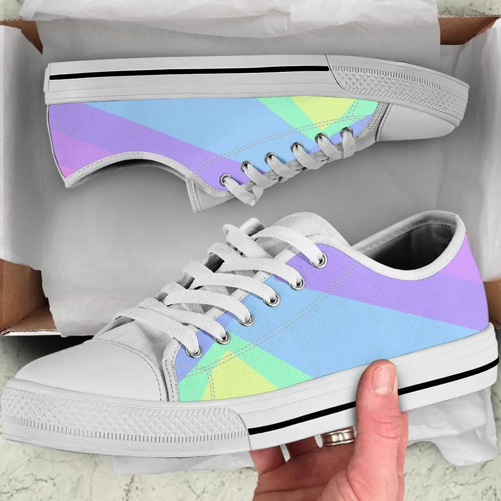 Custom Sneakers - Pastel Blocks (White)