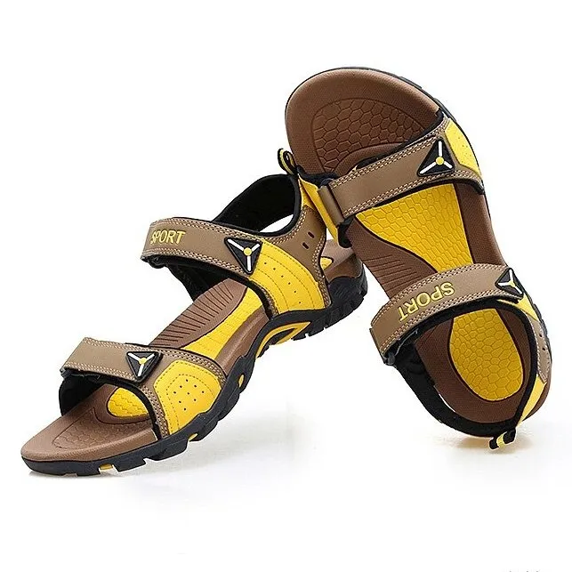 Cuzcare Men Orthopedic Sandals Velcro Summer Footwear
