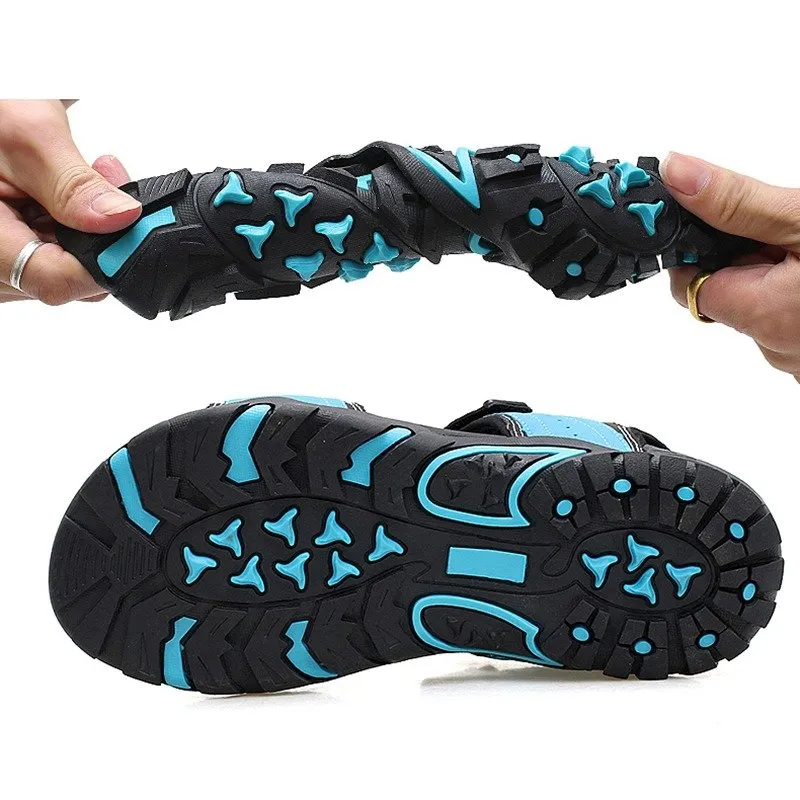 Cuzcare Men Orthopedic Sandals Velcro Summer Footwear