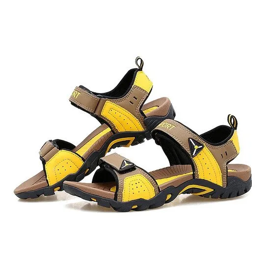 Cuzcare Men Orthopedic Sandals Velcro Summer Footwear