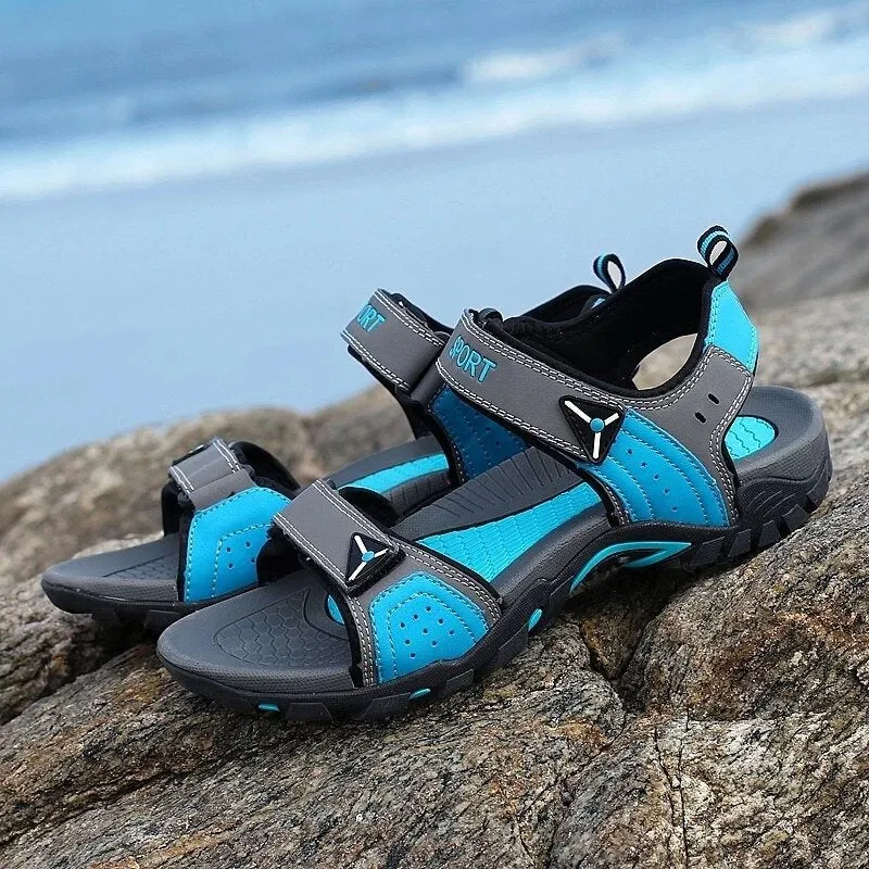 Cuzcare Men Orthopedic Sandals Velcro Summer Footwear