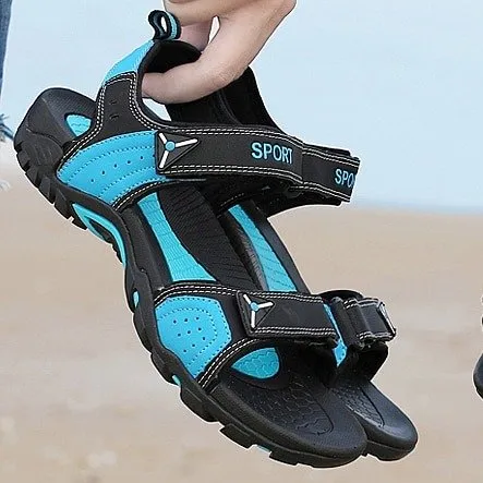 Cuzcare Men Orthopedic Sandals Velcro Summer Footwear