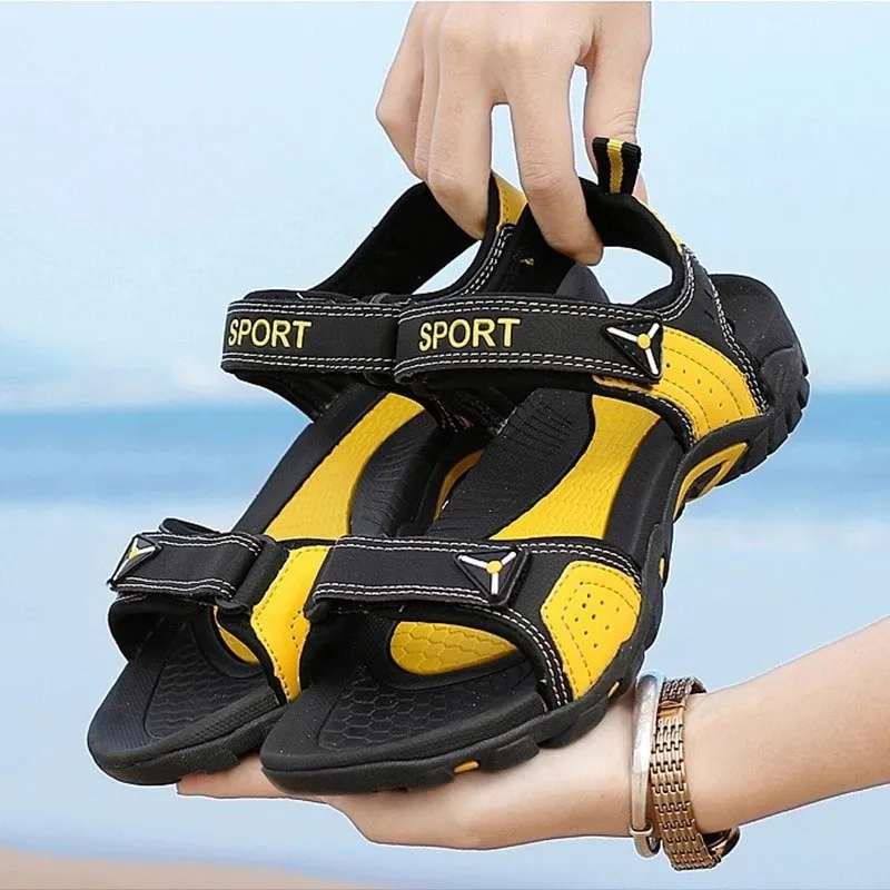 Cuzcare Men Orthopedic Sandals Velcro Summer Footwear
