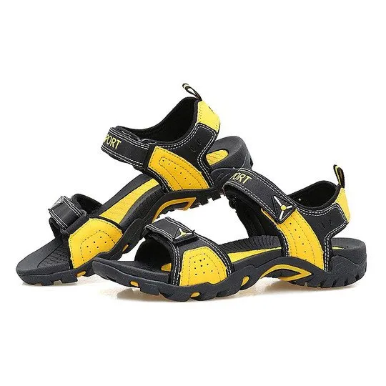 Cuzcare Men Orthopedic Sandals Velcro Summer Footwear