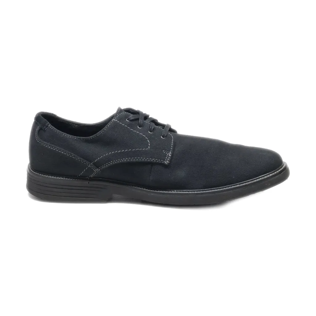 Dockers Formal Lace Ups Fabric Black Colour For Men