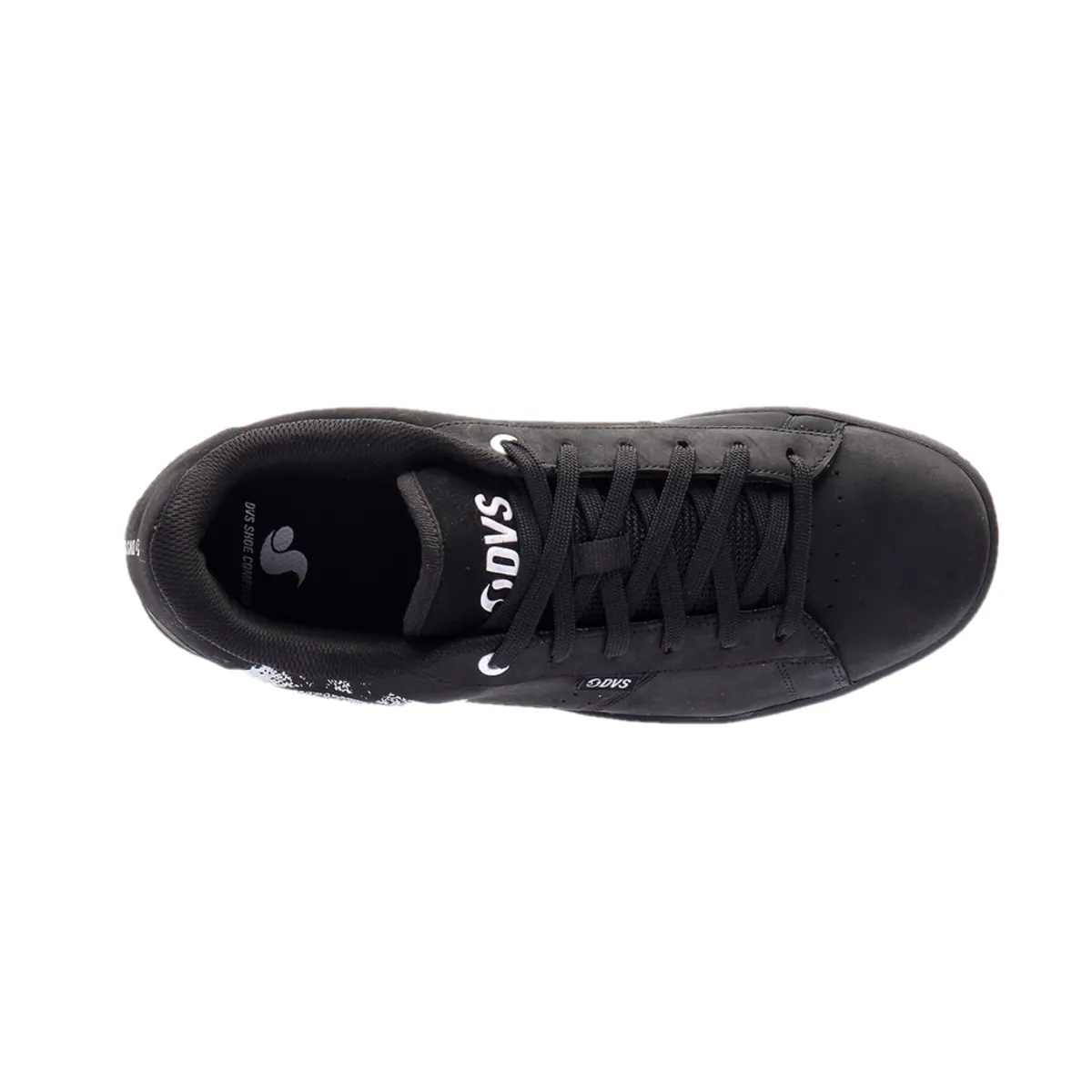 DVS F0000337001 REVIVAL 3.0 MN'S (Medium) Black/White/Black Leather & Nubuck Skate Shoes