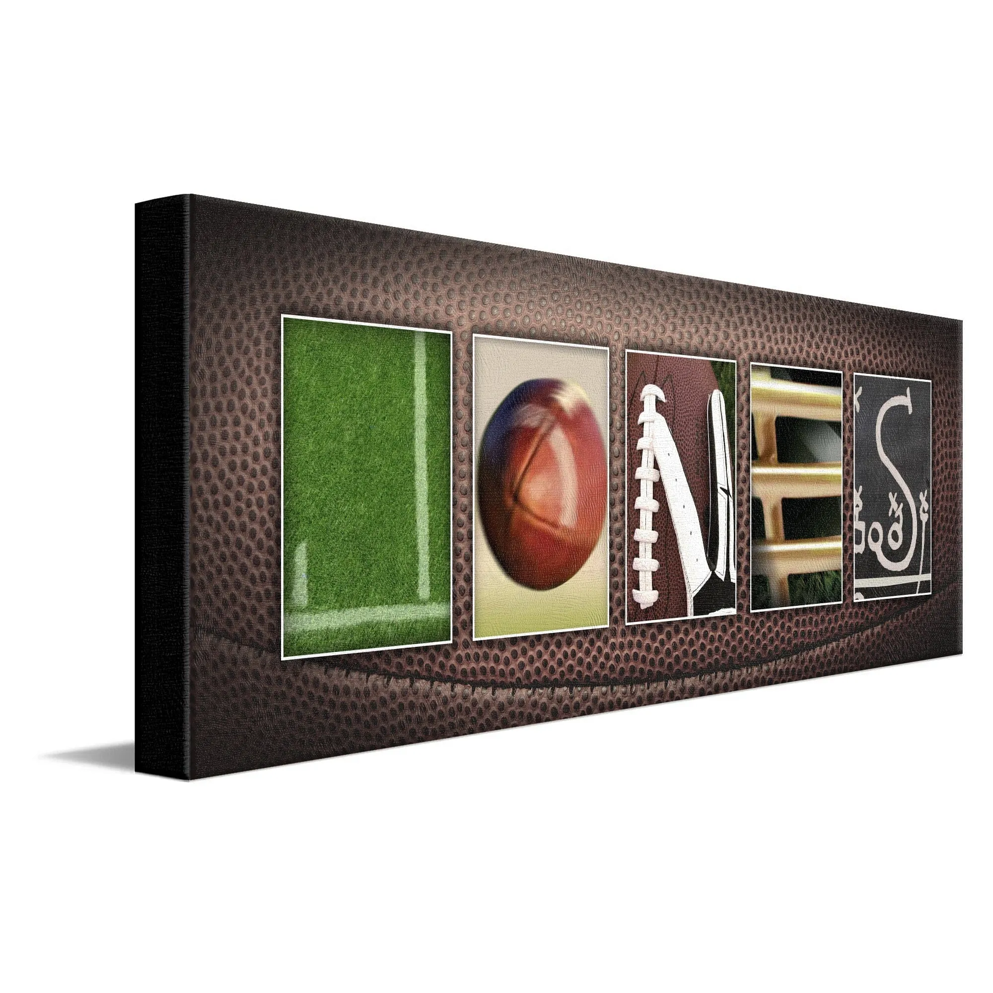 Football Letter Name Art Print