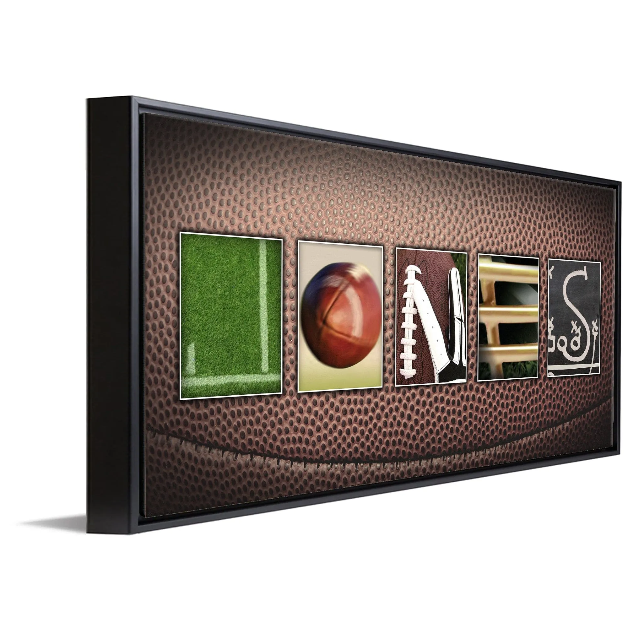 Football Letter Name Art Print