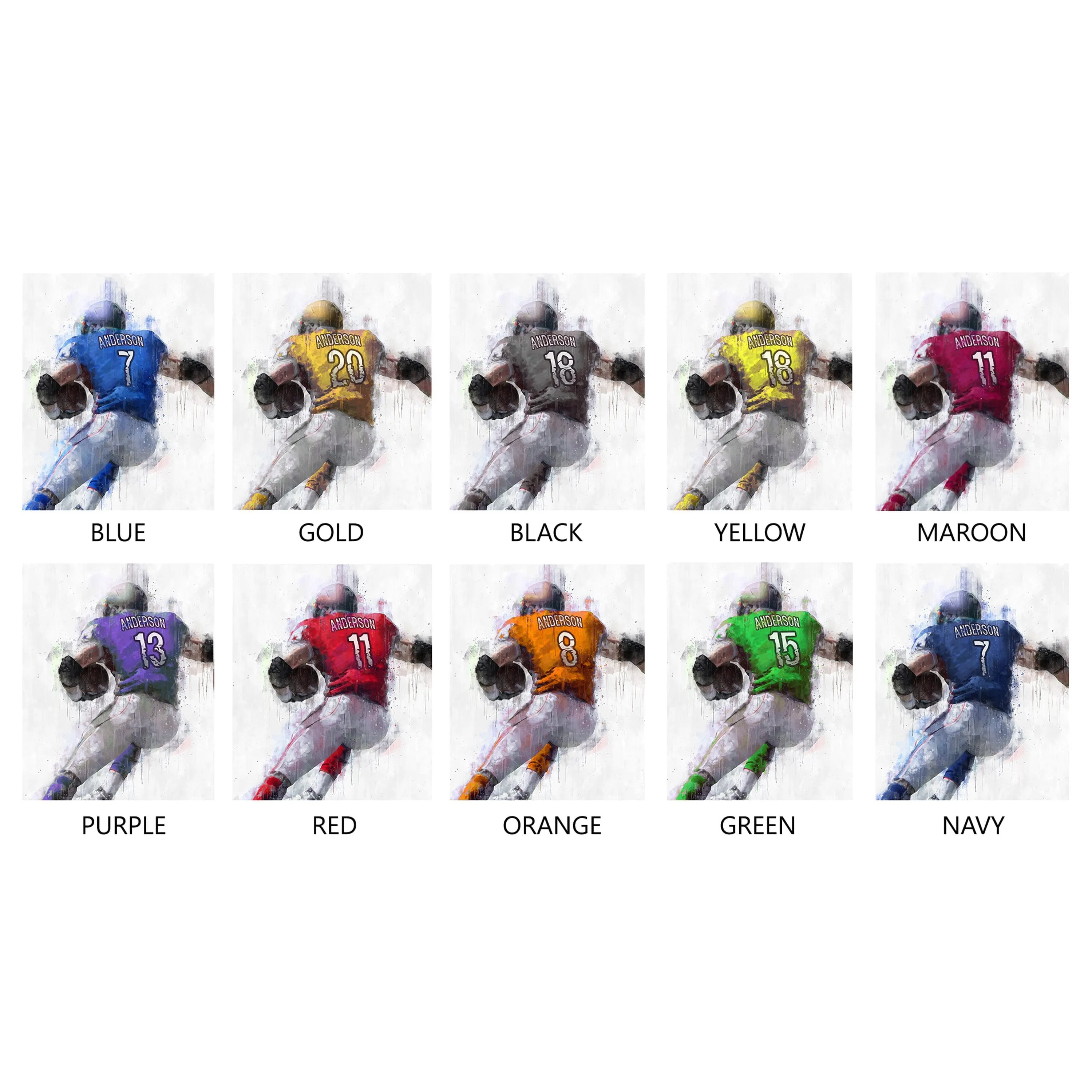 Football Personalized Print