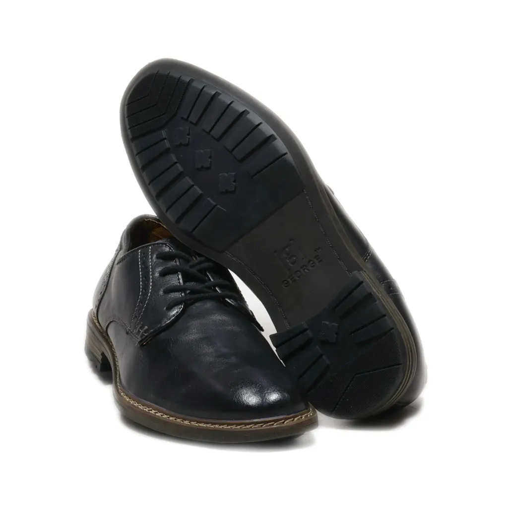 George Formal Lace Ups Leather Black Colour For Men