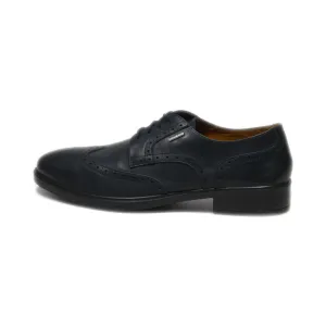 Geox Amphibiox Formal Lace Ups Leather Black Colour For Men