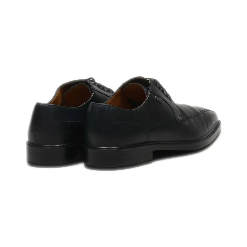 Geox Formal Lace Ups Leather Black Colour For Men