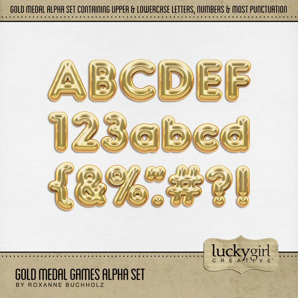 Gold Medal Games Alpha Digital Scrapbook Bundle