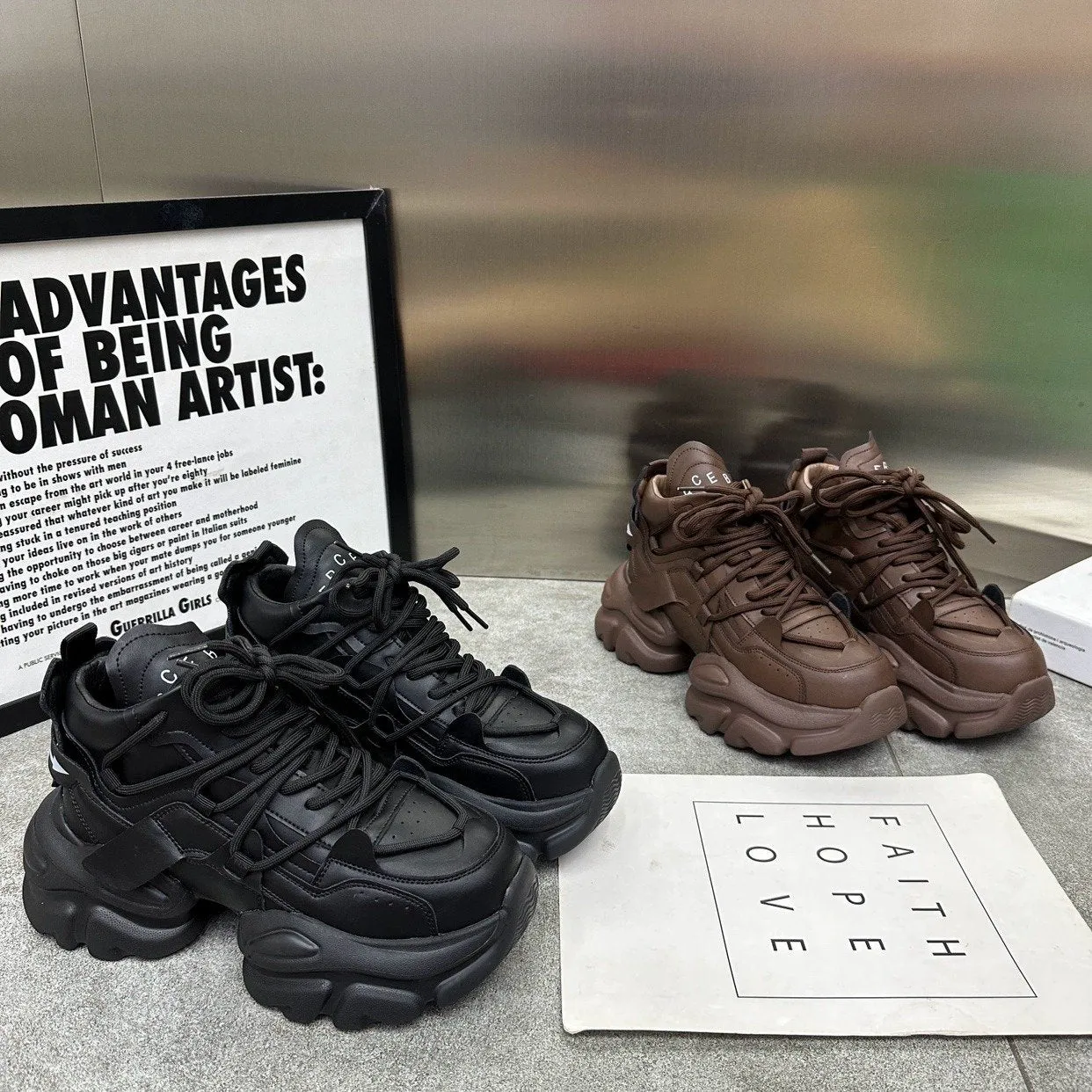 Heightening Thick-Sole Sports Shoes
