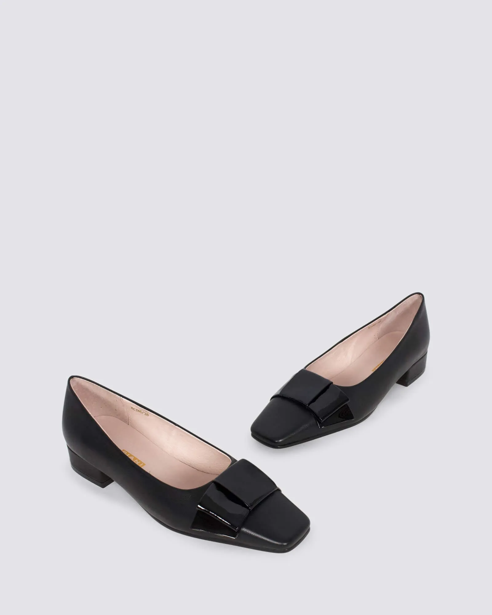 ICING FLATS BLACK LEATHER