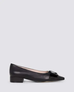 ICING FLATS BLACK LEATHER