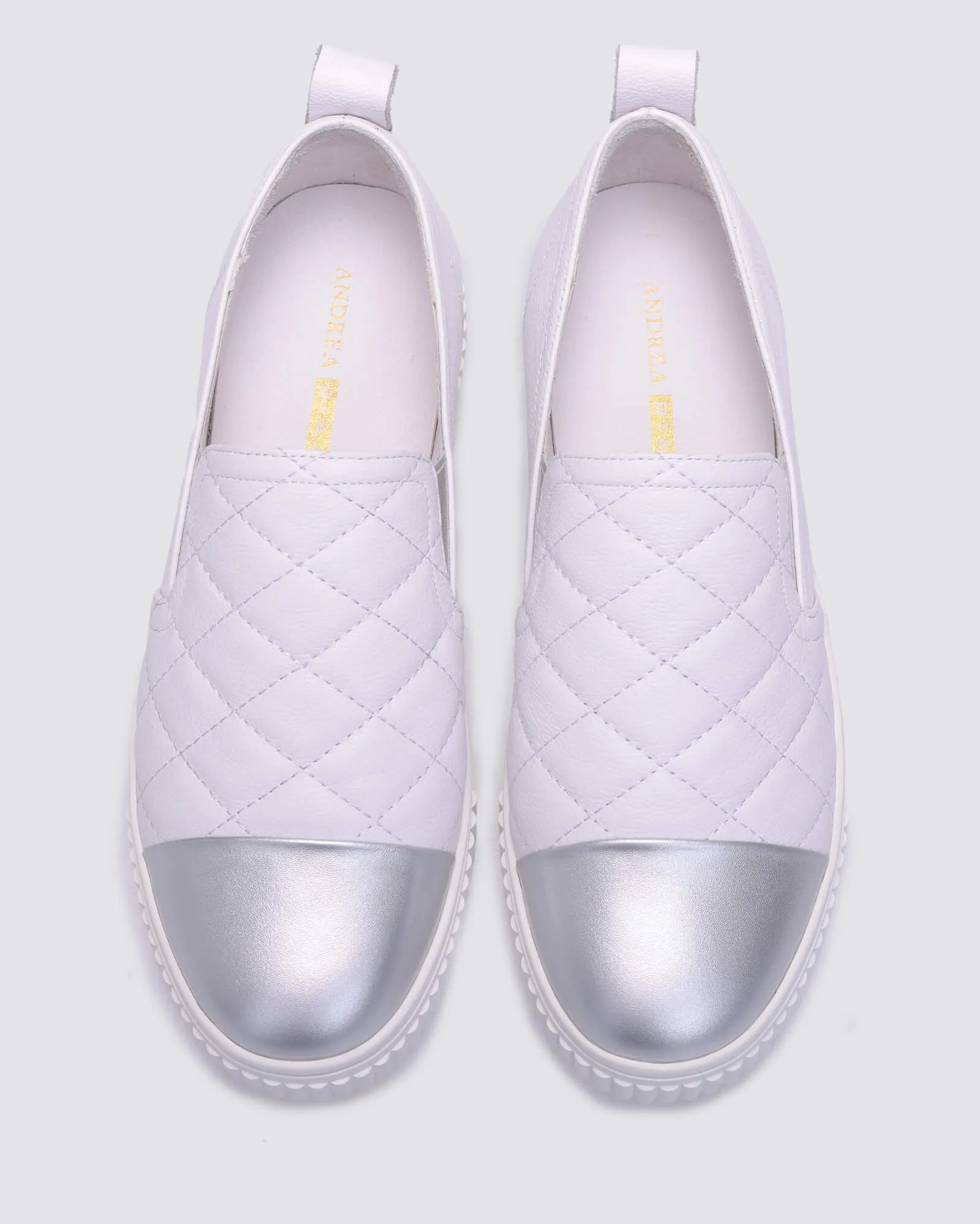 JAMIE SNEAKERS WHITE/SILVER LEATHER