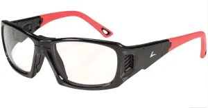Leader ProX Shiny Black Red Medium RX Sports Goggles