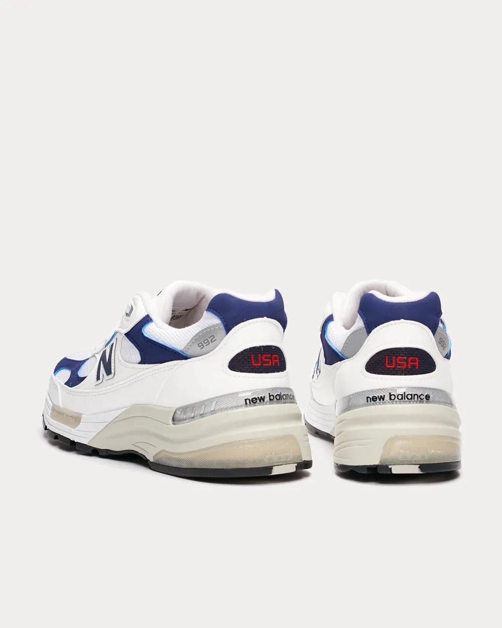 M992 White / Blue Low Top Sneakers