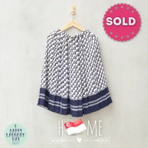 Made in Singapore | Rare Vintage 1970s made-in-singapore Geometric Print Skirt