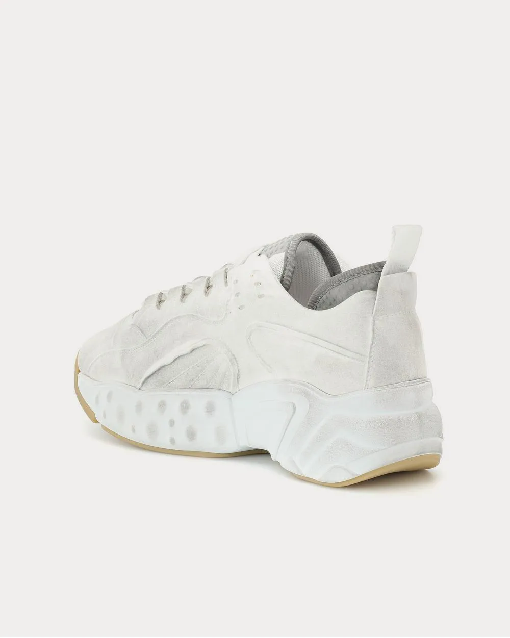 Manhattan Tumbled White Low Top Sneakers