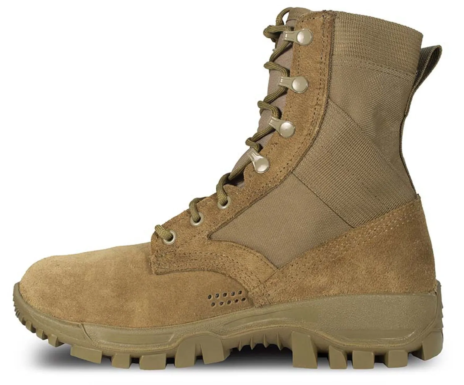 McRae Military Mens T2 UltraLight Agress Coyote Leather/Cordura Tactical Boots