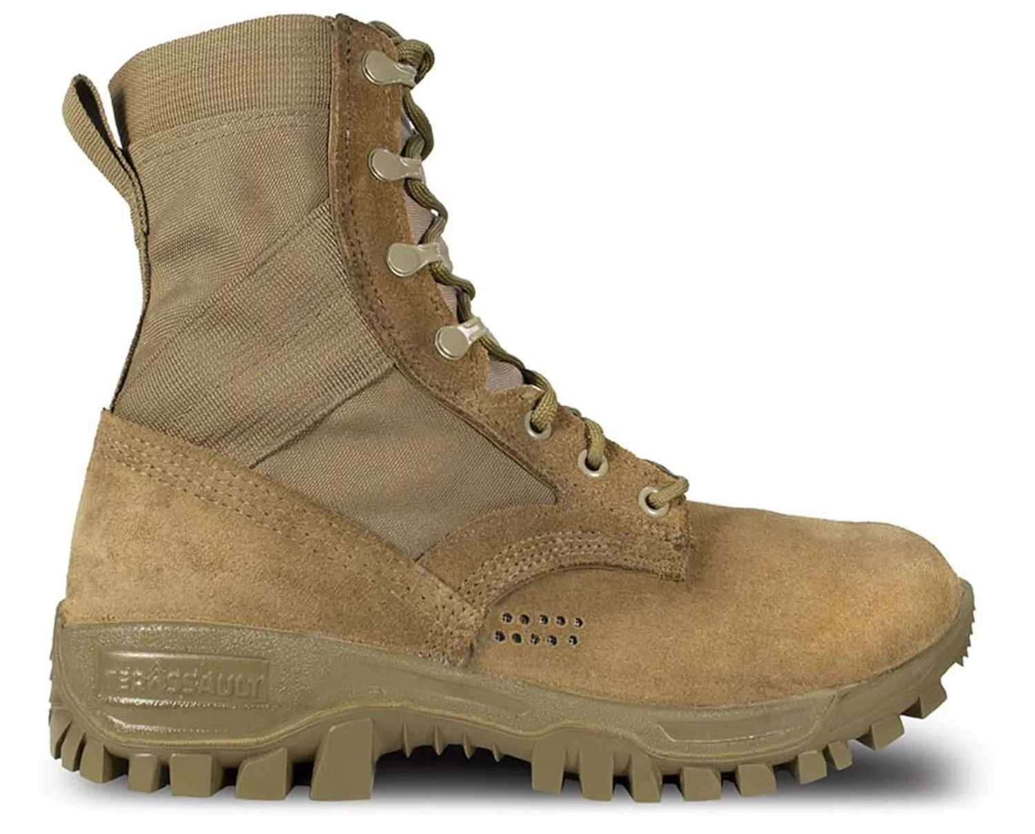 McRae Military Mens T2 UltraLight Agress Coyote Leather/Cordura Tactical Boots