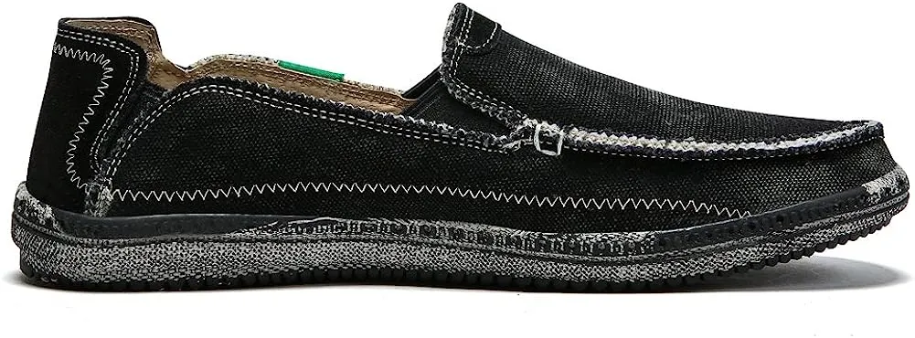 Men's Grey Distressed Style Canvas Casual Shoes