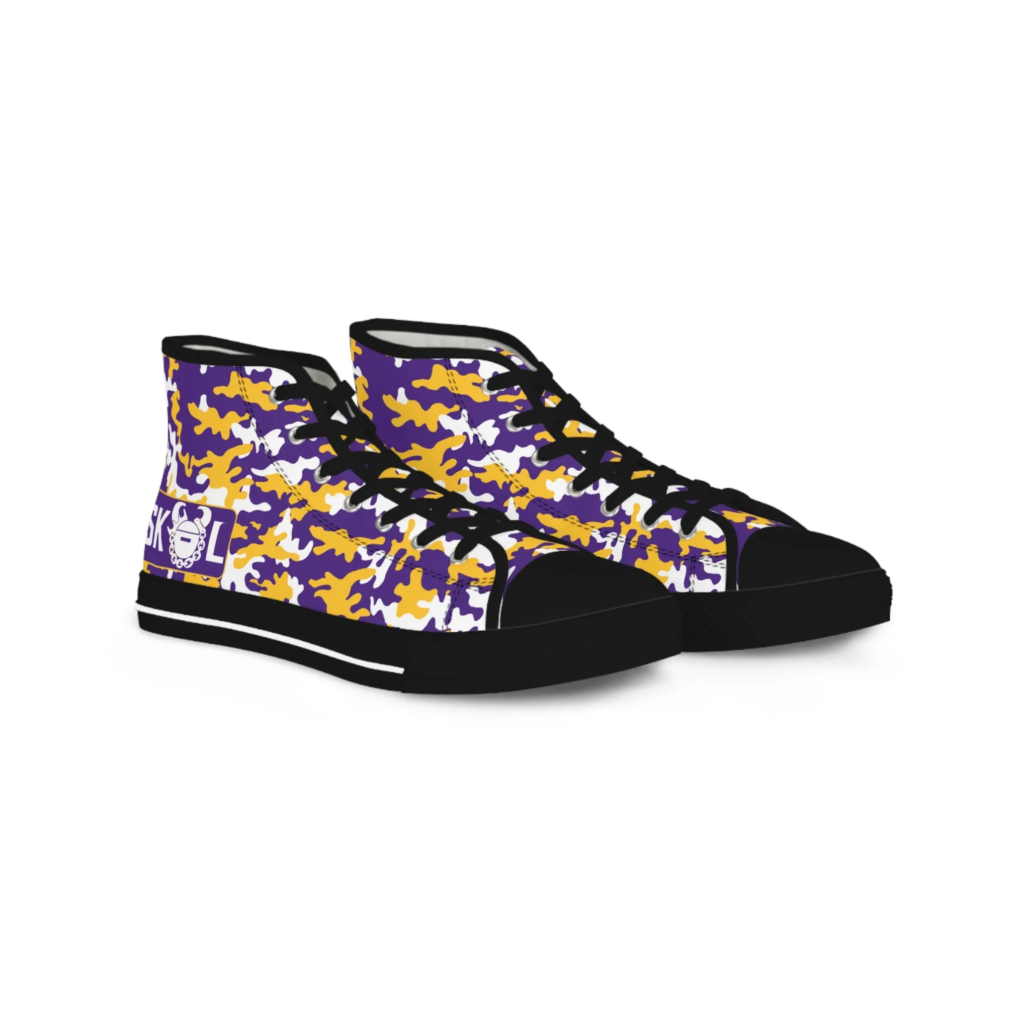 Men's High Top Sneakers - Camo
