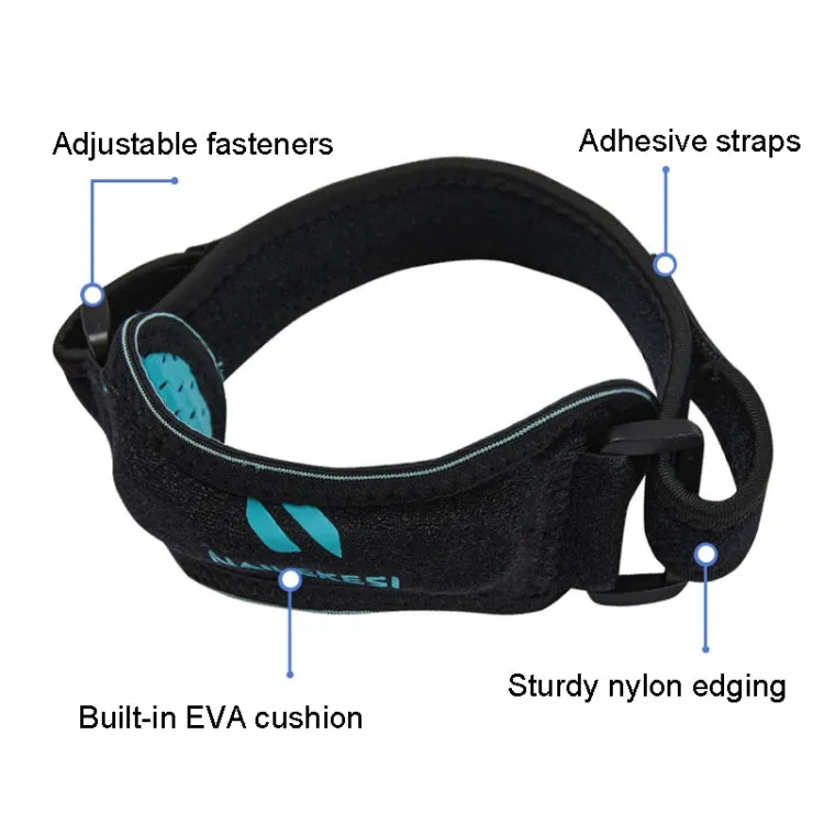 NAILEKESI Sports Knee Brace Running Jump Rope Knee Protector, Size: One Size(Black Green)