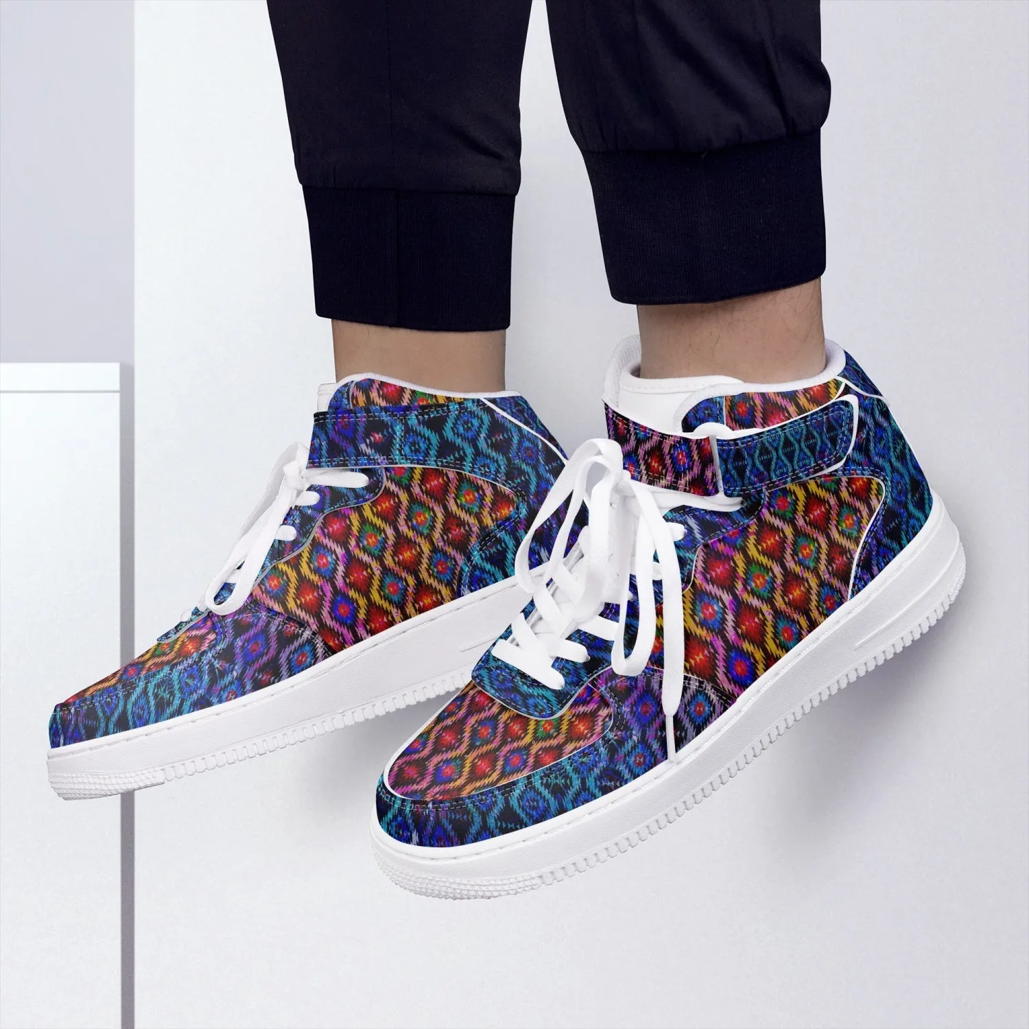 Navajo Sunset High-Top Sneakers