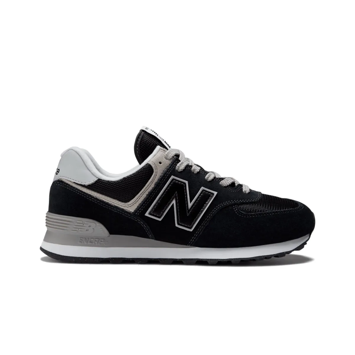 New Balance Mens 574 Core Casual Sneakers ML574EVB Black/White