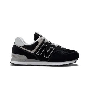 New Balance Mens 574 Core Casual Sneakers ML574EVB Black/White