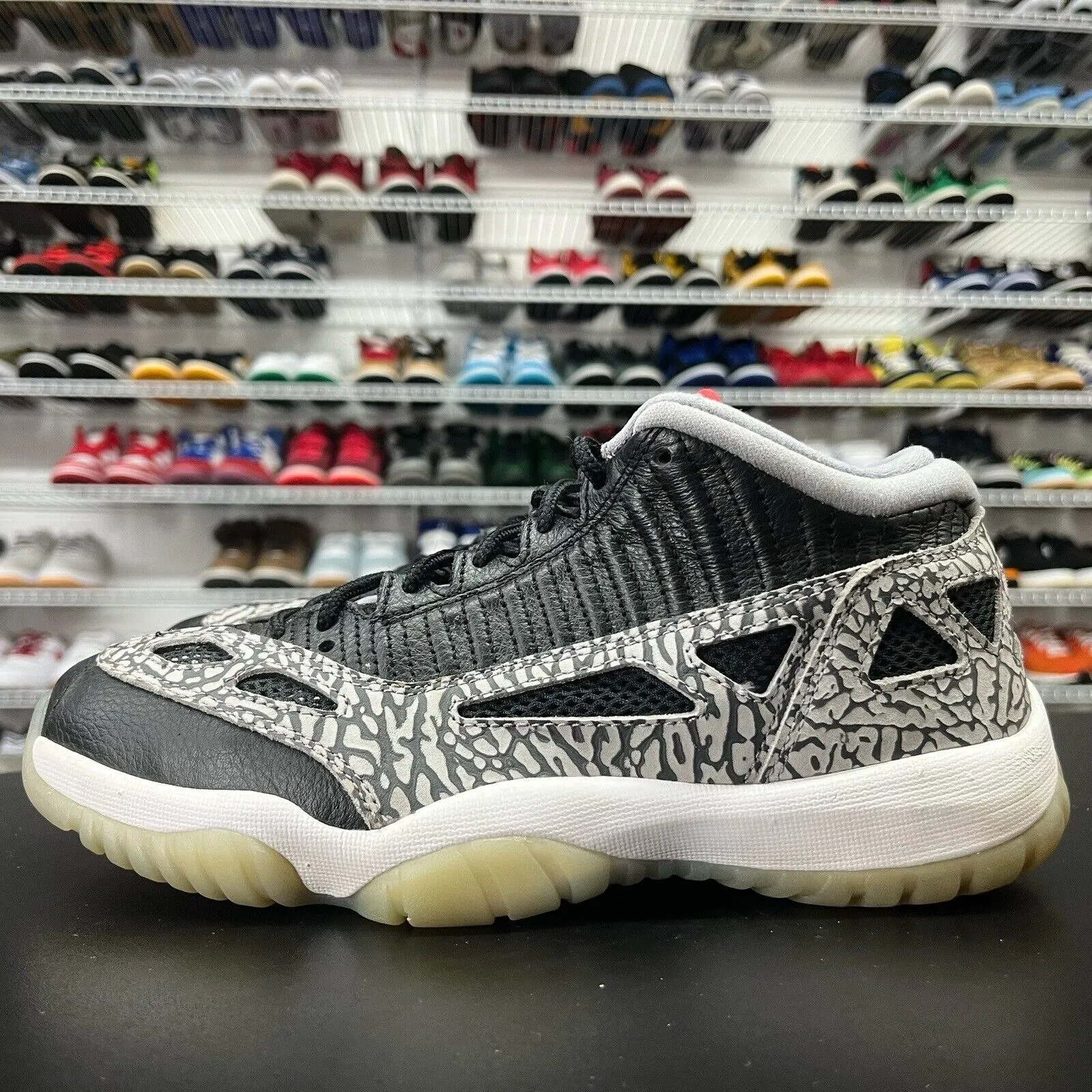 Nike Air Jordan 11 Retro Low IE Black Cement Size 8 919712-006