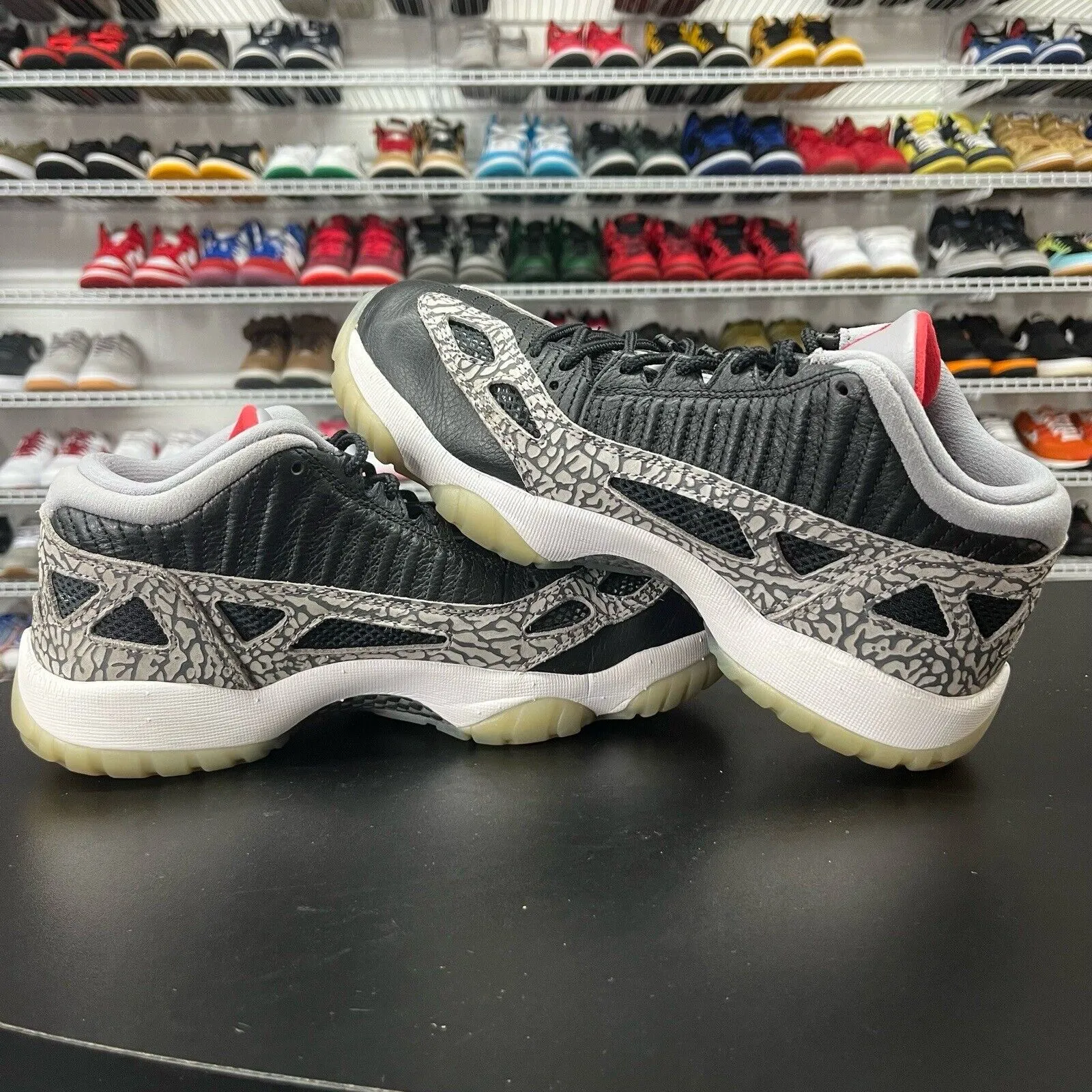 Nike Air Jordan 11 Retro Low IE Black Cement Size 8 919712-006