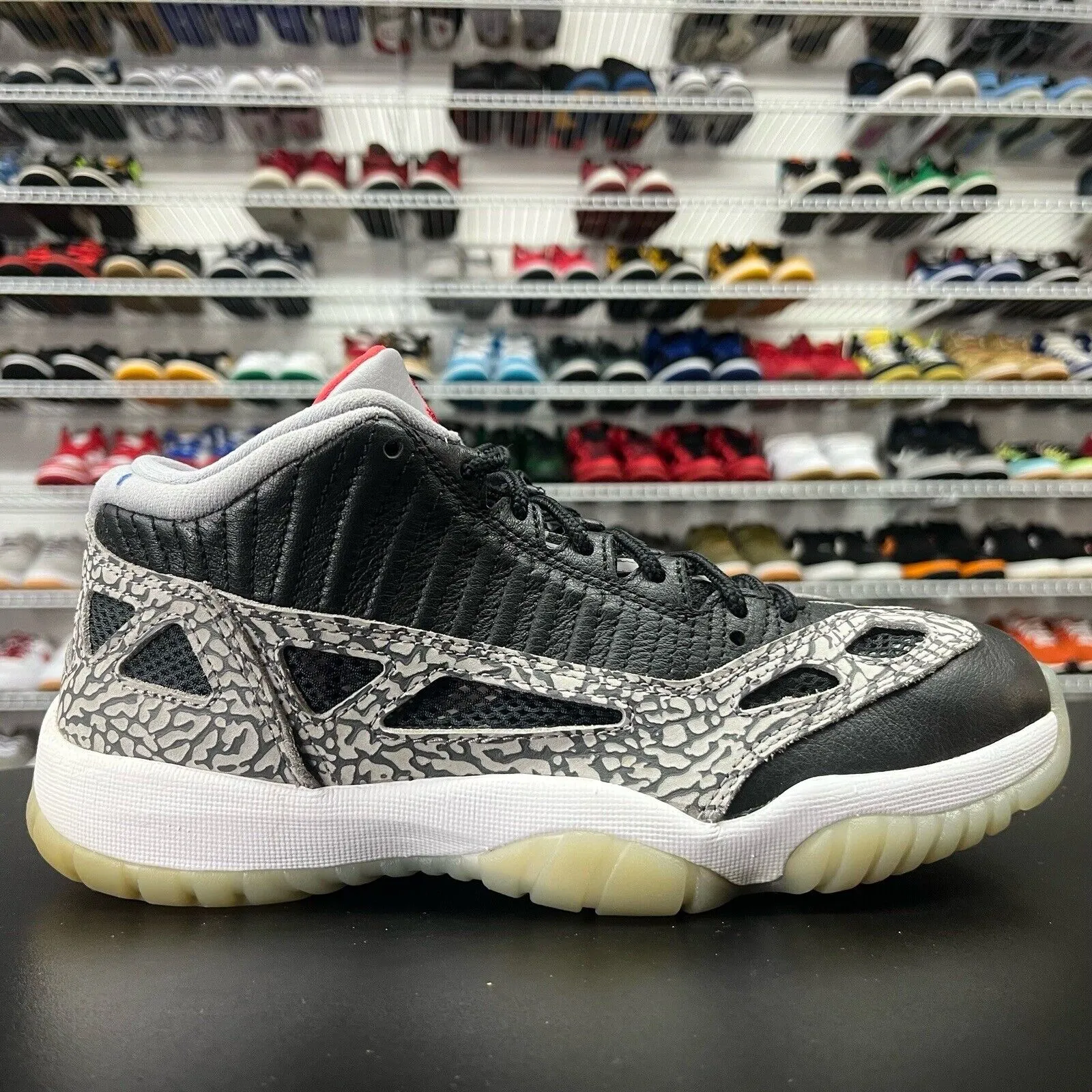 Nike Air Jordan 11 Retro Low IE Black Cement Size 8 919712-006