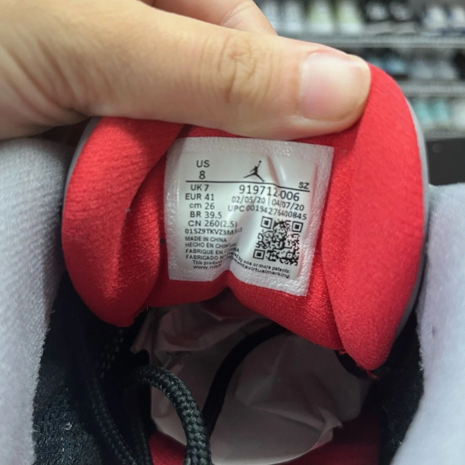Nike Air Jordan 11 Retro Low IE Black Cement Size 8 919712-006