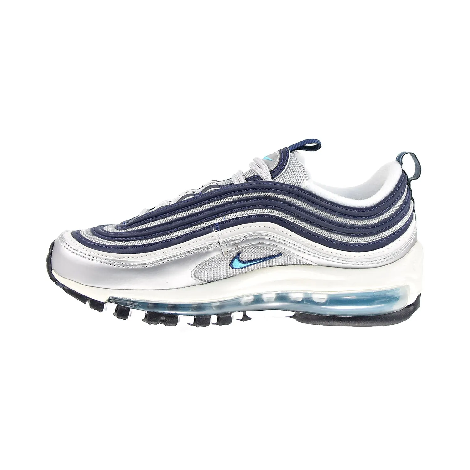 Nike Air Max 97 Women's Shoes Metallic Silver-Chlorine Blue
