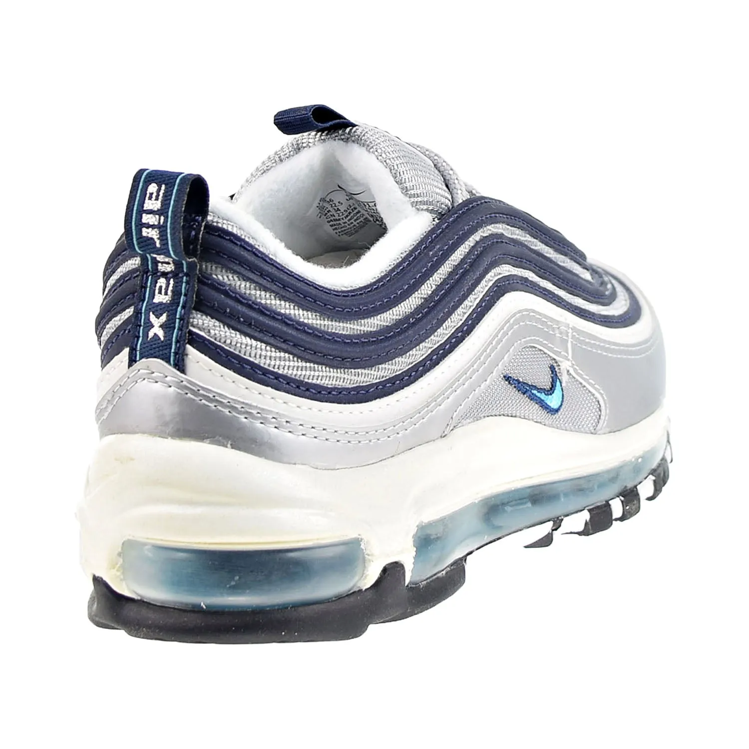 Nike Air Max 97 Women's Shoes Metallic Silver-Chlorine Blue