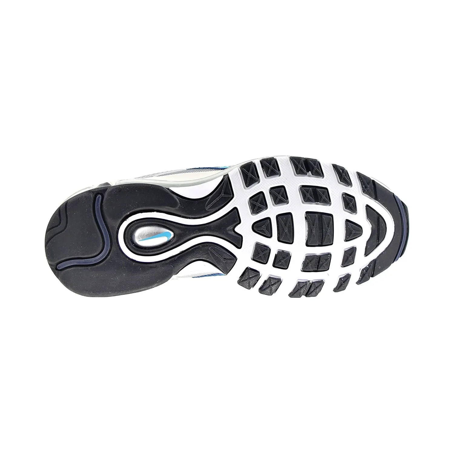 Nike Air Max 97 Women's Shoes Metallic Silver-Chlorine Blue