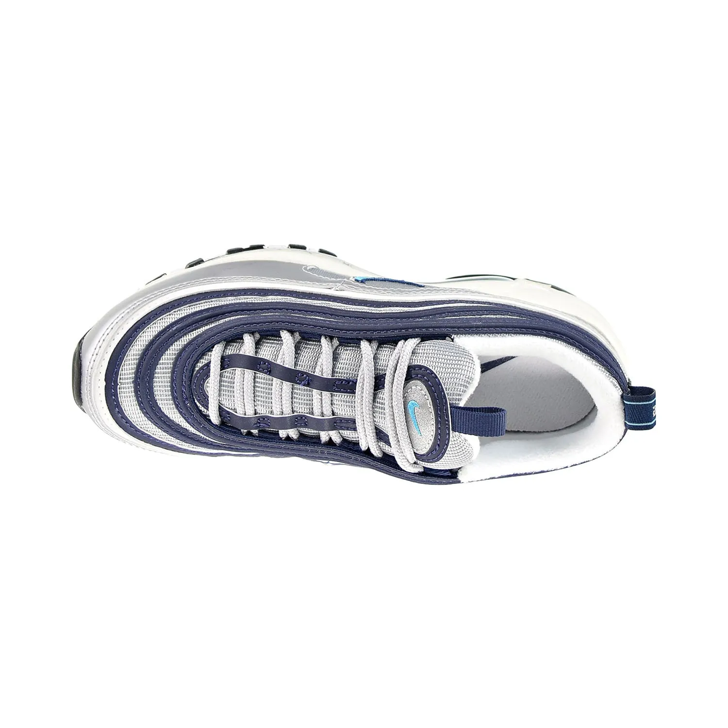 Nike Air Max 97 Women's Shoes Metallic Silver-Chlorine Blue