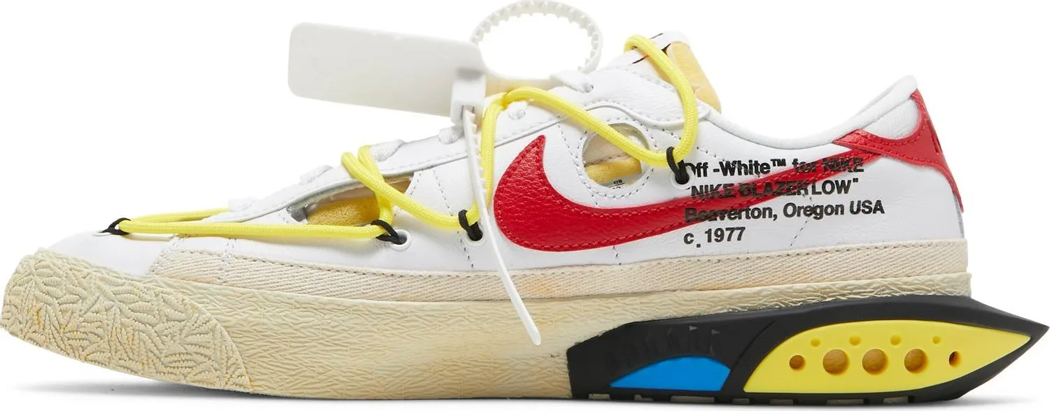 Off-White x Nike Blazer Low 'White University Red' (Size UK8/US9)