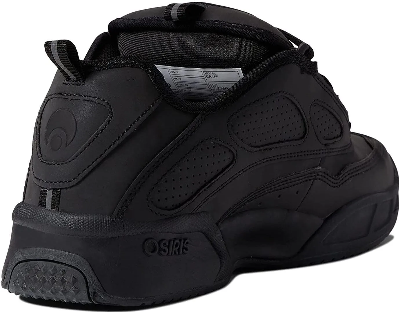 Osiris Graff Black Black Black Mens Skate Trainers Shoes