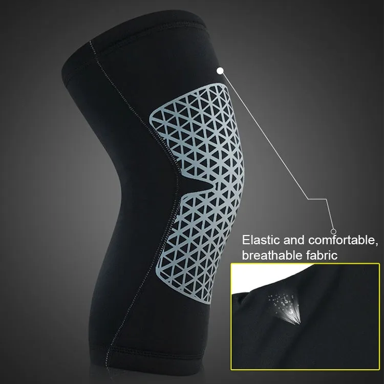 Outdoor Knee Leg Breathable Anti-collision Sports Protective Gear, Size: L(Fluorescent Green Light)